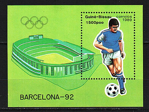 Гвинея Бисау, 1989, Летние Олимпийские игры 1982, Барселона, Футбол, блок